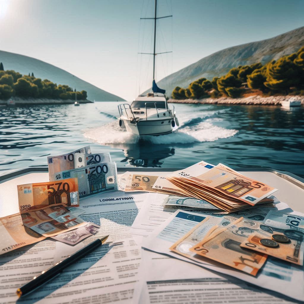 Bedingungen und Gebühren für den Betrieb eines Motorbootes und Segelbootes in Kroatien